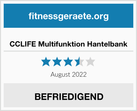  CCLIFE Multifunktion Hantelbank Test