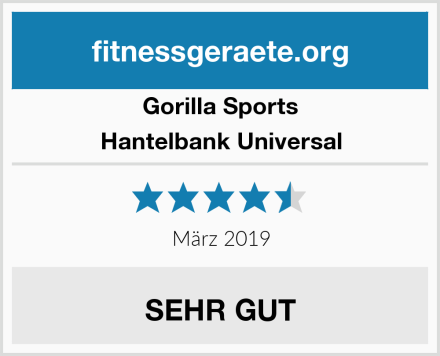 Gorilla Sports Hantelbank Universal Test