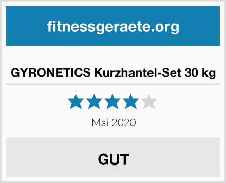 GYRONETICS Kurzhantel-Set 30 kg Test