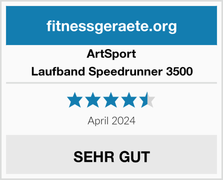 ArtSport Laufband Speedrunner 3500 Test