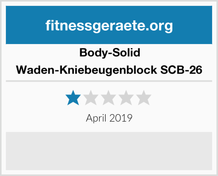 Body-Solid Waden-Kniebeugenblock SCB-26 Test