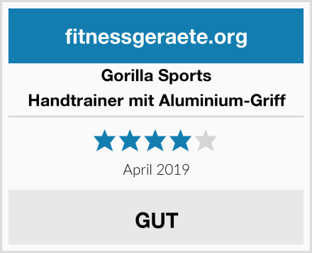 Gorilla Sports Handtrainer mit Aluminium-Griff Test