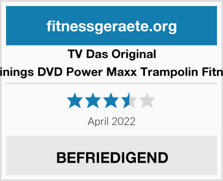 TV Das Original Trainings DVD Power Maxx Trampolin Fitness Test