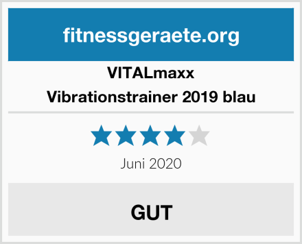 VITALmaxx Vibrationstrainer 2019 blau Test