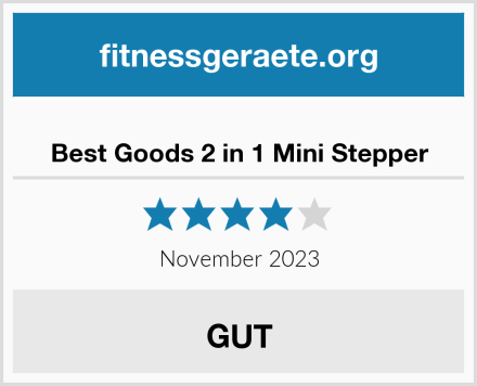  Best Goods 2 in 1 Mini Stepper Test