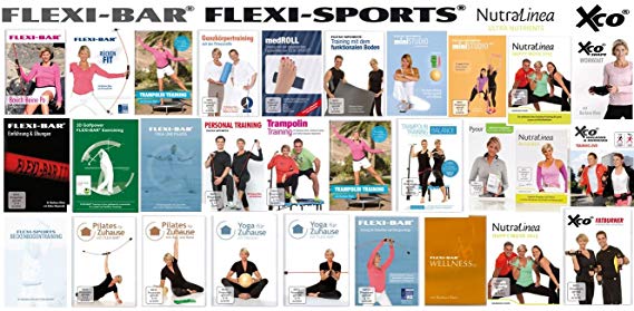 Schwungstab Schwingstick Schwarz hochbelastbarer Schwingstab von Flexi-Sports mit Einführungs-DVD und Trainingsplan FLEXI-BAR® Athletic